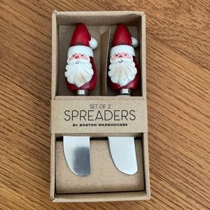 New gift set of holiday spreaders Santa great gift